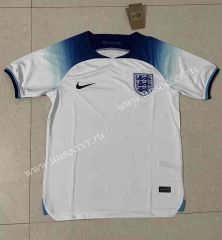 (s-4xl)2022-23   England Home Blue& White  Thailand Soccer Jersey AAA-818