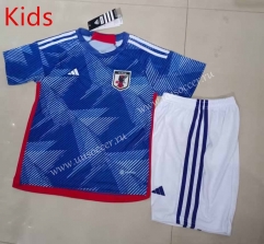 2022-23 Japan Home Blue Kids/Youth Soccer Uniform-507