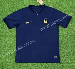 （s-4xl）2022-23 World Cup France Home Blue Thailand Soccer Jersey AAA-403