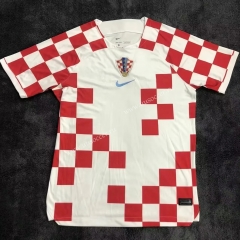 2022-23 World Cup Croatia Home White &Red Thailand Soccer Jersey