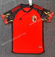 2022-23 Belgium Home Red Soccer Thailand jersey-2818