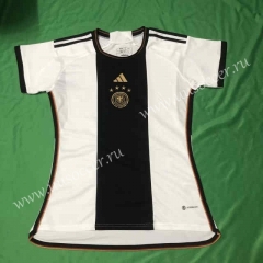 2022-23  Germany Home White Female Thailand Soccer Jersey-6032