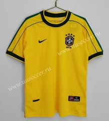 1998 Brazil Home Yellow Thailand Soccer Jersey AAA-c1046