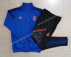2022-23 Real Madrid Cai Blue Soccer Jacket Uniform-815
