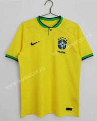 （s-4xl）2022-23  World Cup Brazil Home Yellow  Thailand Soccer Jersey AAA