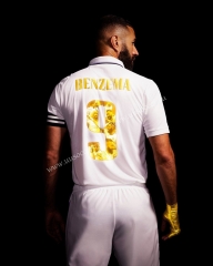 #9  benzema Special Edition Fonts 2022-23  Real Madrid Home White Thailand Soccer Jersey AAA