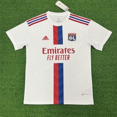 (s-4xl)2022-23 Olympique Lyonnais Home White Thailand Soccer Jersey AAA-403