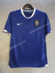 2006 Brazil Away  Blue Thailand Soccer Jersey AAA-2669