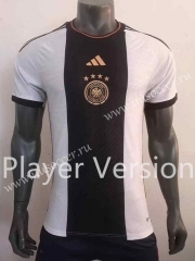 Player Version 2022-23 World Cup  Germany Home Black& White Thailand Soccer Jersey-518