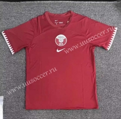2022-23 Qatar Home  Red Thailand Soccer Jersey-2282