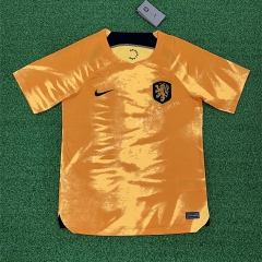 （s-4xl）2022-23 Netherlands Home Orange  Thailand Soccer Jersey AAA-818