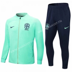 2022-23 Brazil Green Soccer Jacket Uniform-411
