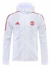 2022-23 Manchester United White Wind Coat With Hat-4691