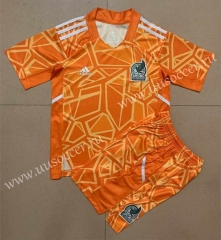 2022-23 Mexico  Goalkeeper Orange  Soccer Uniform-AY