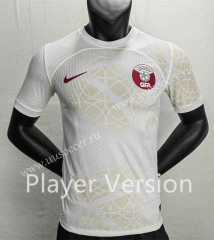 Player version 2022-23 Qatar Away White Thailand Soccer Jersey-888