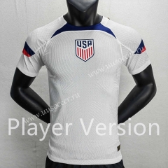 Player Version 2022-23 USA Home White Thailand Soccer Jersey-888