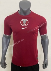 2022-23 Qatar Home  Red Thailand Soccer Jersey-416