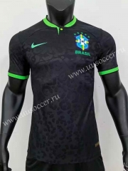 2022-23  Brazil Black Thailand Soccer Jersey AAA-416