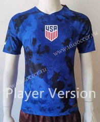 Player Version 2022-23 USA Away Blue Thailand Soccer Jersey-807