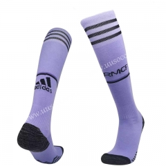 2022-23 Real Madrid Away Purple Thailand Soccer Socks