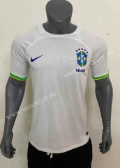 2022-23  Brazil White Thailand Soccer Jersey AAA-512
