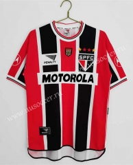 2000 Retro Version Sao Paulo Away  Red&Black  Thailand Soccer Jersey AAA-c1046