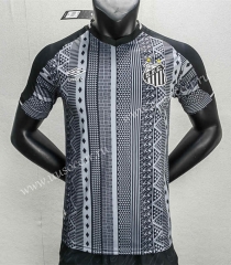 Player version 2022-23  Special Edition Santos FC Black Thailand Soccer Jersey AAA-888