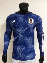 Player  Version 2022-23 Japan Away White LS Thailand Soccer Jersey AAA-807