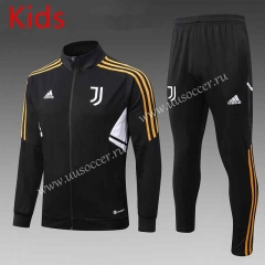2022-23 Juventus FC Black Kids/Youth Soccer Jacket -815