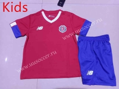 2022-23 Costa Rica  Home Red   Soccer kids  Uniform-507