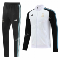 22-23 Argentina  White& Black Thailand Soccer Jacket Uniform-LH