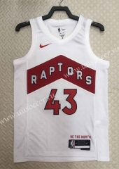 2023 NBA Toronto Raptors Thunder White  #43  Jersey-311