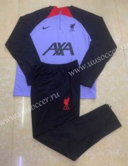 2022-23  Liverpool Purple  Thailand Soccer Tracksuit Uniform-411