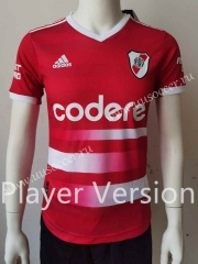 Player version 22-23  CA River Plate Away  Red Thailand Soccer Jersey AAA-807