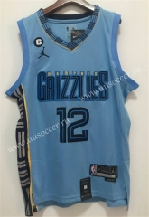 2022-23  City Version NBA Memphis Grizzlies Blue #12 Jersey-311
