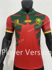Player version 2022-23 Cameroon 2nd Away Red  Thailand Soccer Jersey-SJ