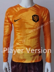 Player version 2022-23 Netherlands Home Orange Thailand LS Soccer Jersey-807