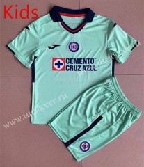 2022-23 Cruz Azul  Goalkeeper Green Kids/Youth Soccer Uniform-AY