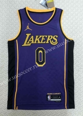 2022-23  NBA Lakers Purple #0 Jersey-5825