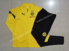 2022-23 Borussia Dortmund Yellow Soccer Jacket Uniform-815