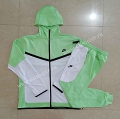 2022-23  Nike White&Green Soccer Jacket UniformWith Hat -815