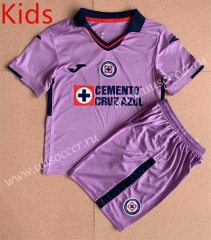 2022-23 Cruz Azul  Goalkeeper Purple Kids/Youth Soccer Uniform-AY