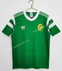 Retro version 1990 Cameroon Home Green Thailand Soccer Jersey-c1046