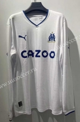 2022-23 Olympique de Marseille Home White Thailand LS Soccer Jersey AAA