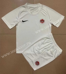 2022-23 Canada 2nd Away White Soccer Uniform-AY
