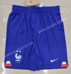2022-23 France Away Blue Thailand Soccer Shorts