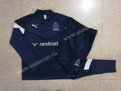 2022-23 Olympique de Marseille Royal Blue Thailand Soccer Tracksuit Uniform-815