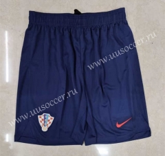 2022-23 Croatia  Away Royal Blue Thailand Soccer Shorts
