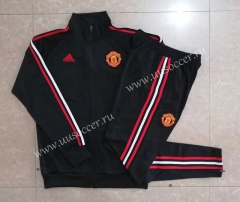 2022-23 Manchester United Black&Red Thailand Soccer Jacket Uniform-815