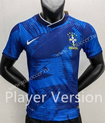 Player version 2022-23   Brazil Blue Thailand Soccer Jersey AAA-888